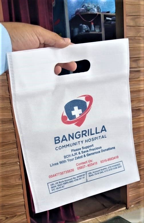 Custom Printed Non-Woven Carry Bags Bangrilla Community Hospital — photo 1