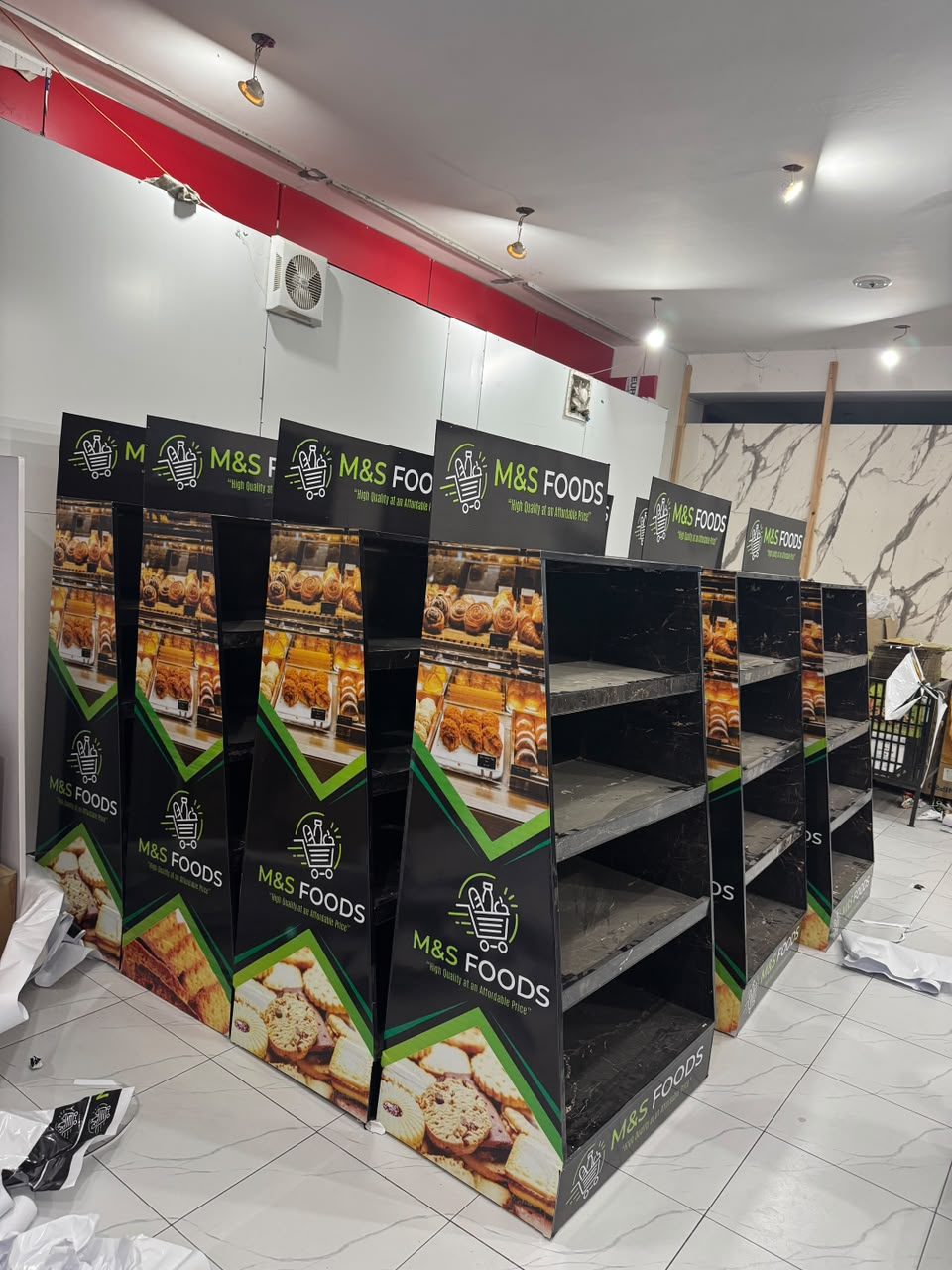 M&S Foods – Custom Branded Retail Display Racks — photo 1