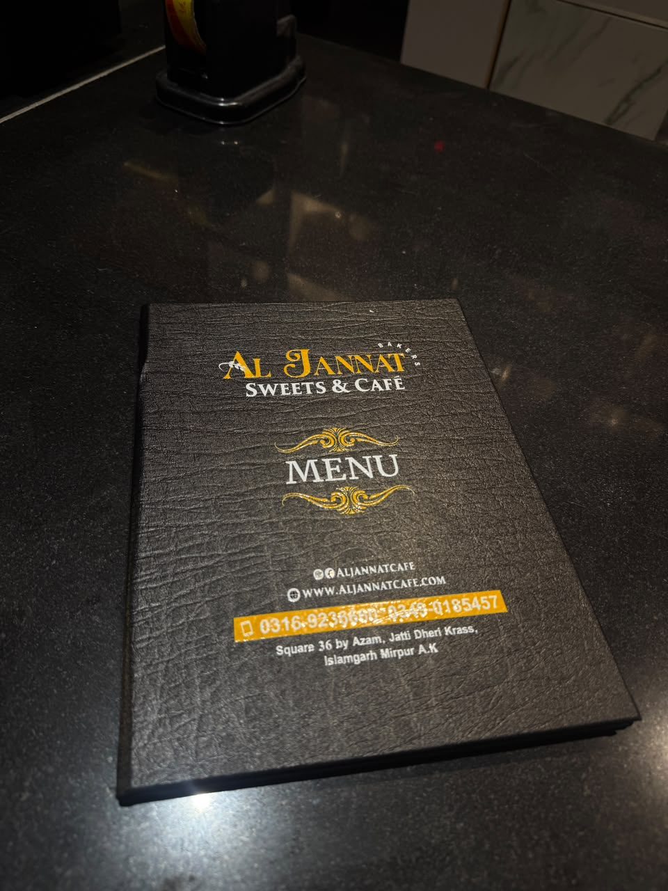 Al Jannat Sweets & Cafe – Custom Menu Book — photo 1